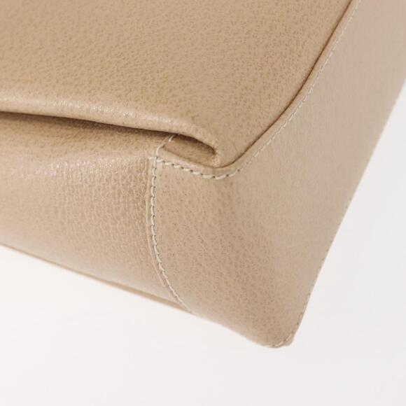 GUCCI Bamboo Hand Bag Leather 2way Beige Gold 000 781 0175...